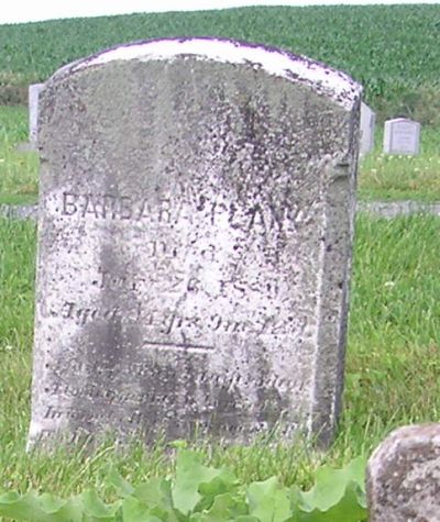 Barbara Plank (Isaac's wife) grave