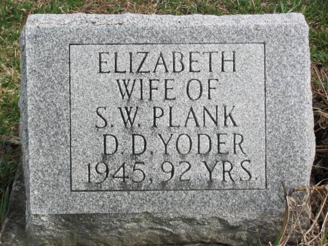 Grandma Yoder's grave